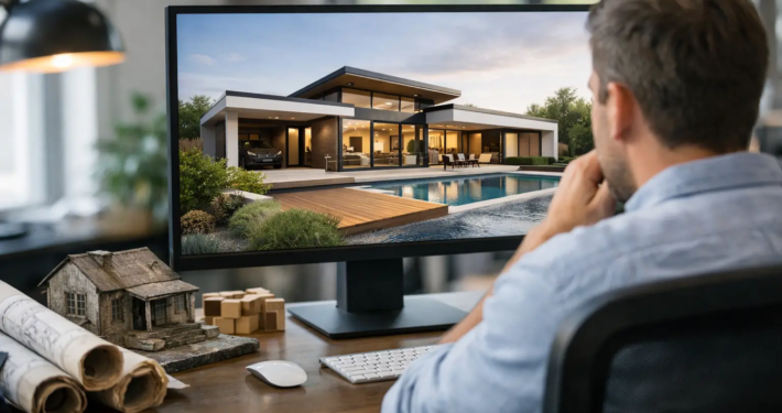Residential House Builder Plan Design Thinking Above an Outdated Past